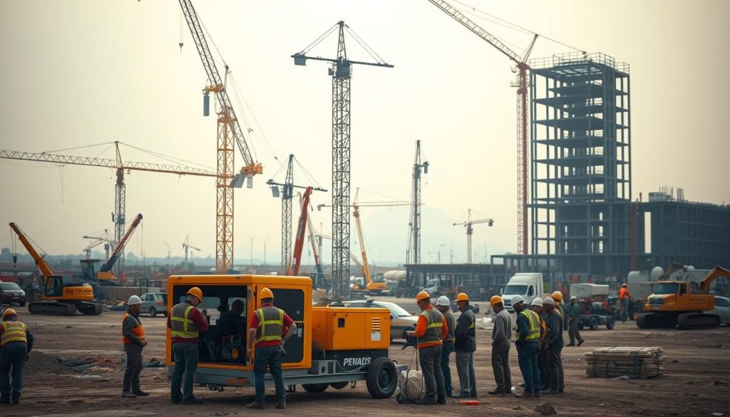 Aluguel de geradores para obras