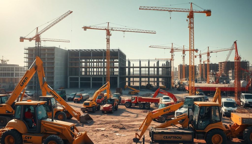 Aluguel de máquinas para construção