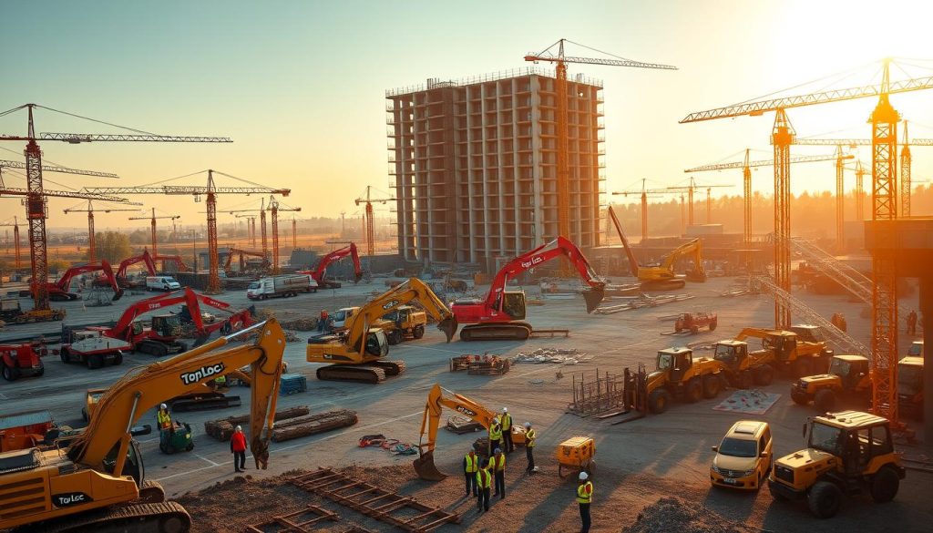locação de equipamentos para construção