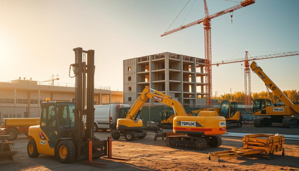 aluguel de equipamentos de construção, segurança e agilidade, top loc