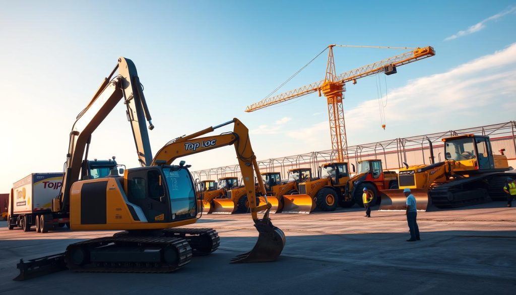 locação de máquinas e equipamentos pesados