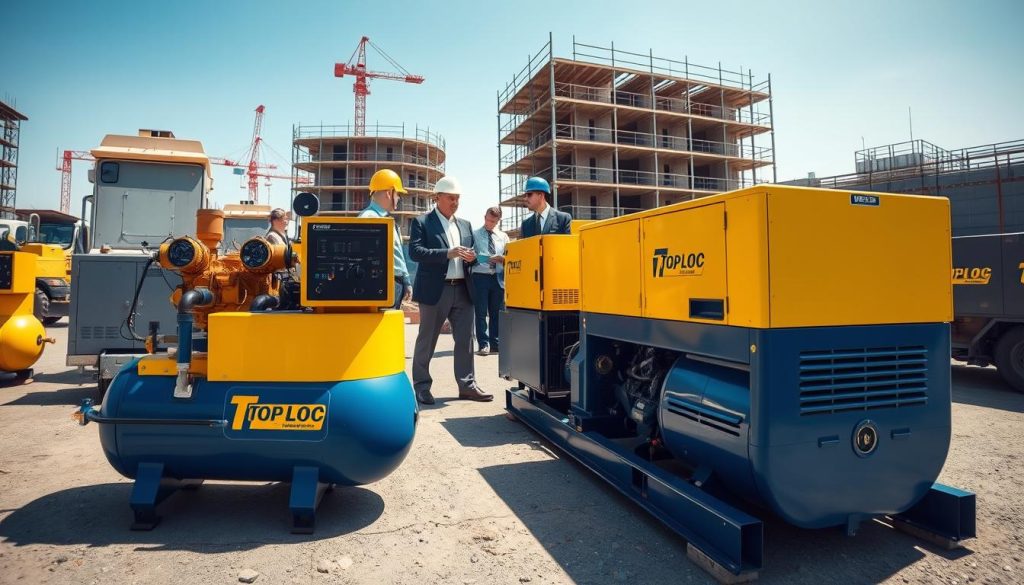 aluguel de compressores e geradores para obras