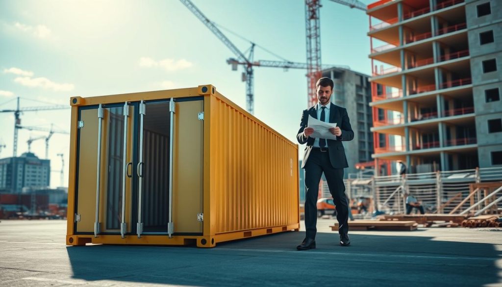 benefícios container desmontável canteiro obra em Oliveira-MG